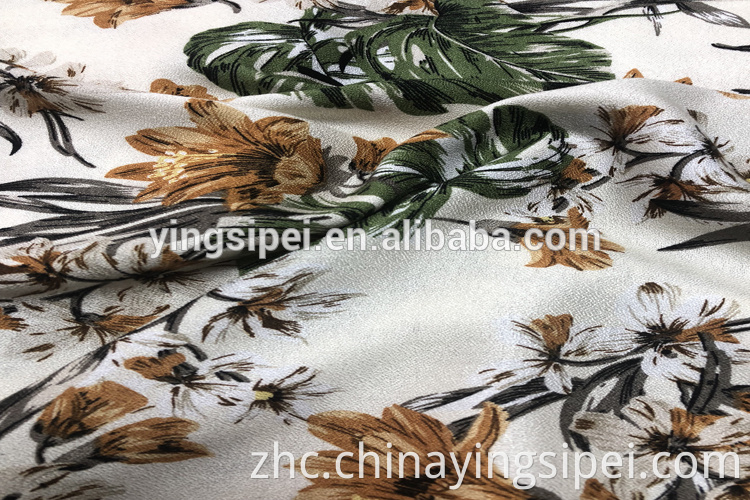 100% VISCOSE MOSS CREPE PRINTED FABRICS